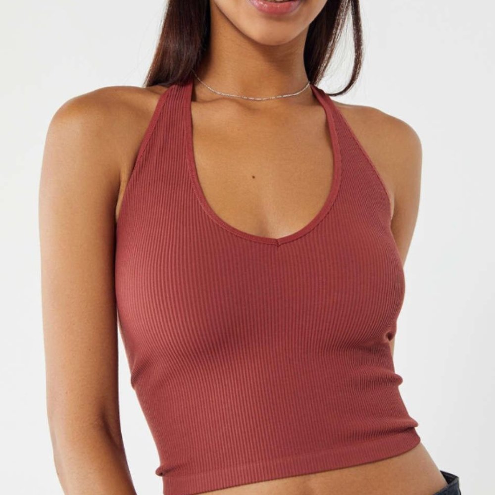 NWOT Urban Outfitters Out From Under Jackie Seamless Halter Bra Top